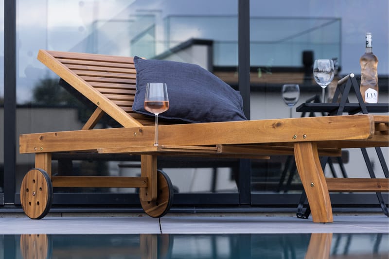 Luzon Solstol 200x63 cm - Brun - Utemöbler & utemiljö - Utestol & trädgårdsstol - Solstol