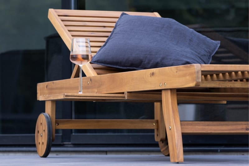 Luzon Solstol 200x63 cm - Brun - Utemöbler & utemiljö - Utestol & trädgårdsstol - Solstol