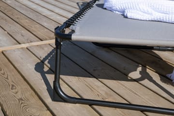 Majken Solstol 60x190 cm - Grå - Utemöbler & utemiljö - Utestol & trädgårdsstol - Solstol