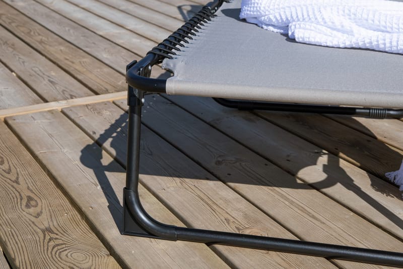 Majken Solstol 60x190 cm - Grå - Utemöbler & utemiljö - Utestol & trädgårdsstol - Solstol