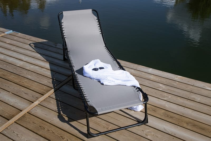 Majken Solstol 60x190 cm - Grå - Utemöbler & utemiljö - Utestol & trädgårdsstol - Solstol