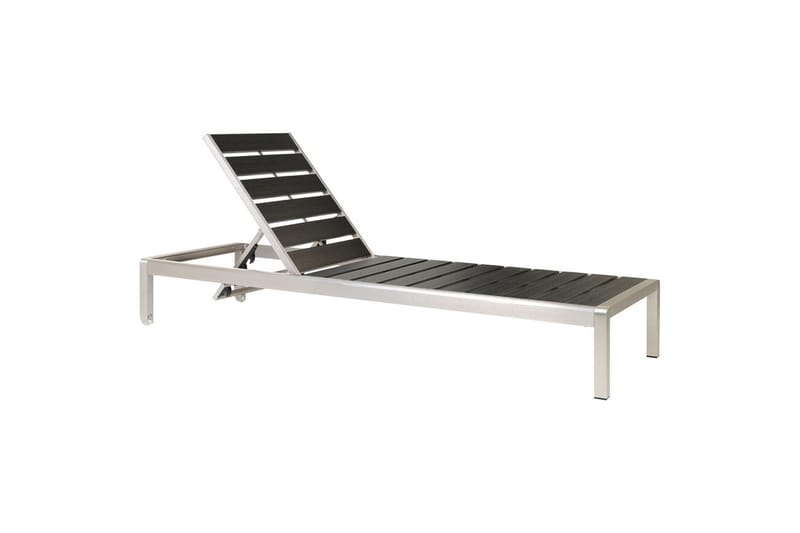 Solstol Nardo - Svart, Silver - Utemöbler & utemiljö - Utestol & trädgårdsstol - Solsäng & solvagn