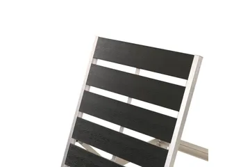 Solstol Nardo - Svart, Silver - Utemöbler & utemiljö - Utestol & trädgårdsstol - Solsäng & solvagn