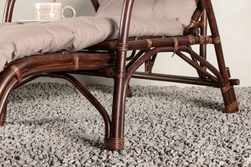 Nella Solstol 67x177 cm - Brun - Utemöbler & utemiljö - Utestol & trädgårdsstol - Solstol