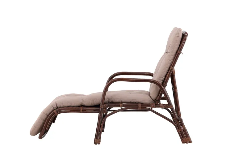 Nella Solstol 67x177 cm - Brun - Utemöbler & utemiljö - Utestol & trädgårdsstol - Solstol