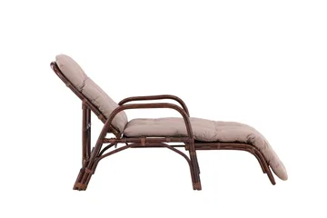 Nella Solstol 67x177 cm - Brun - Utemöbler & utemiljö - Utestol & trädgårdsstol - Solstol