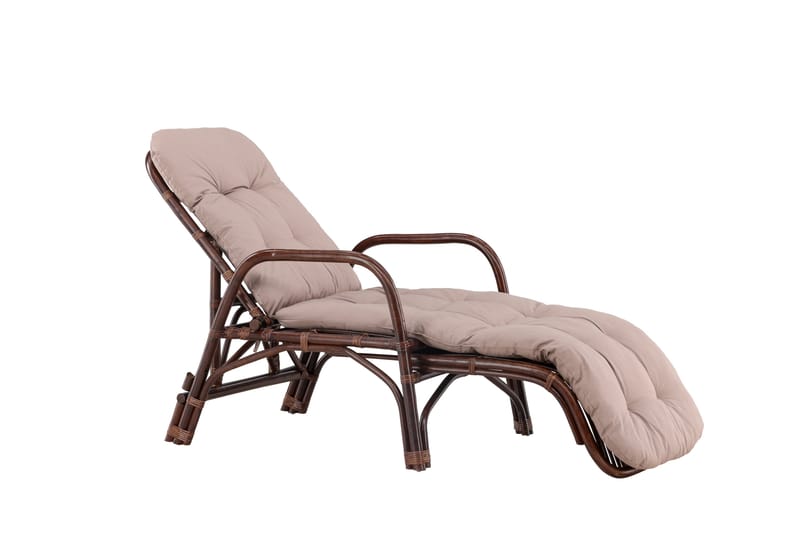 Nella Solstol 67x177 cm - Brun - Utemöbler & utemiljö - Utestol & trädgårdsstol - Solstol