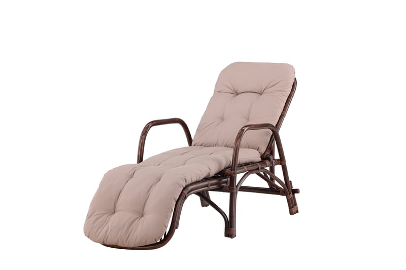 Nella Solstol 67x177 cm - Brun - Utemöbler & utemiljö - Utestol & trädgårdsstol - Solstol