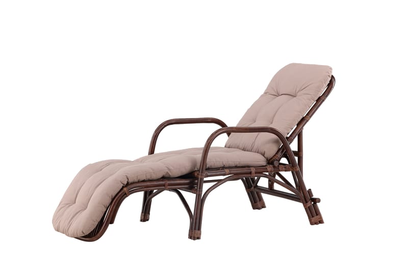 Nella Solstol 67x177 cm - Brun - Utemöbler & utemiljö - Utestol & trädgårdsstol - Solstol