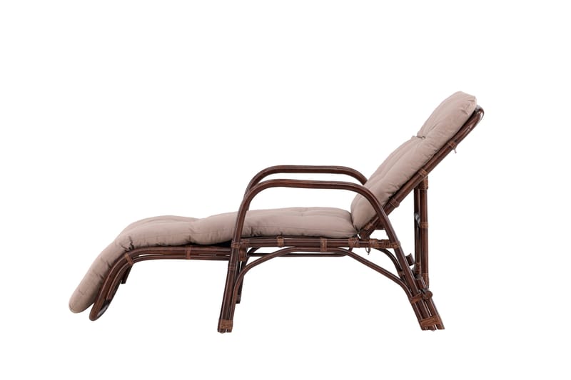 Nella Solstol 67x177 cm - Brun - Utemöbler & utemiljö - Utestol & trädgårdsstol - Solstol