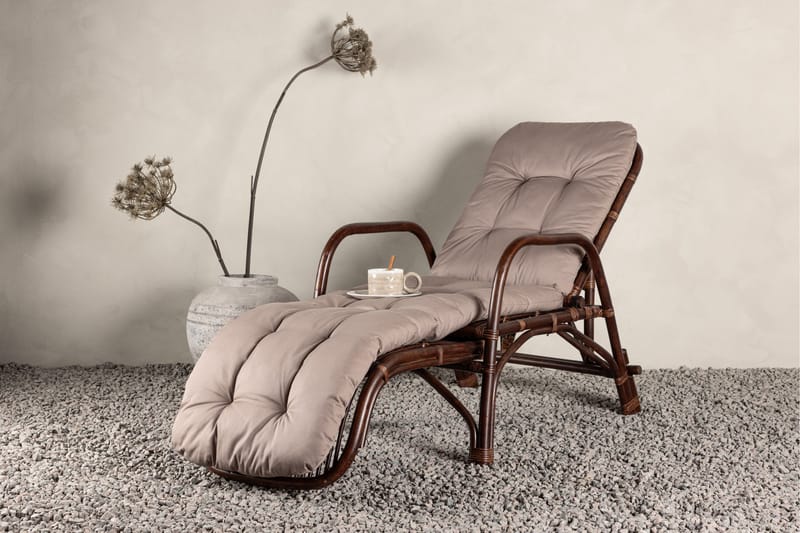 Nella Solstol 67x177 cm - Brun - Utemöbler & utemiljö - Utestol & trädgårdsstol - Solstol