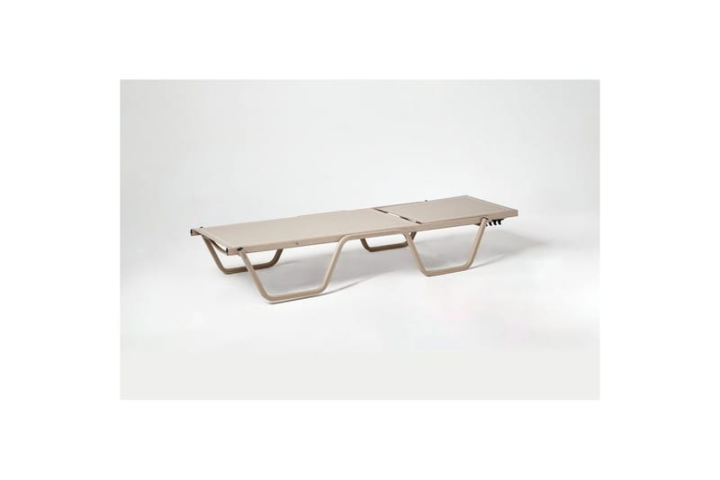 Solstol och sidobordsset (2 delar) Azoula Beige - Beige - Utemöbler & utemiljö - Utestol & trädgårdsstol - Solstol