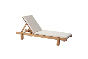 Solstol Rigil Grädde - Cremevit - Utemöbler & utemiljö - Utestol & trädgårdsstol - Solsäng & solvagn