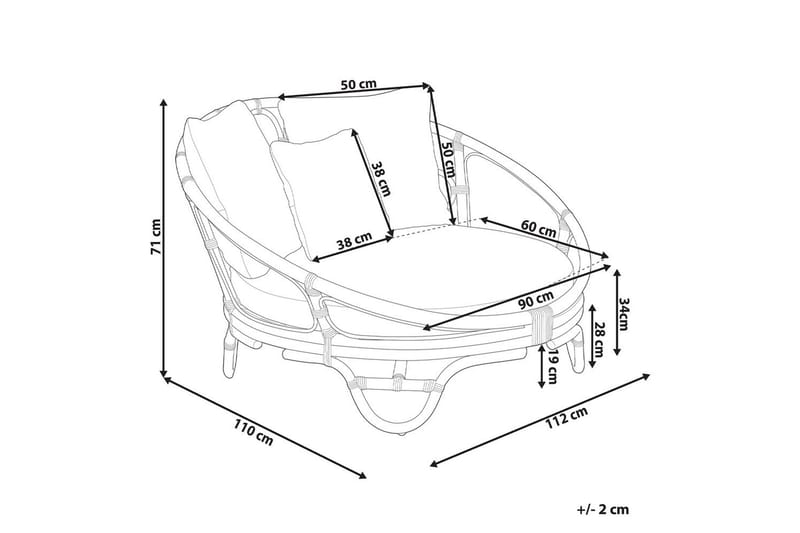 Solstol Rossano - Naturligt, beige - Utemöbler & utemiljö - Utestol & trädgårdsstol - Utefåtölj & loungefåtölj