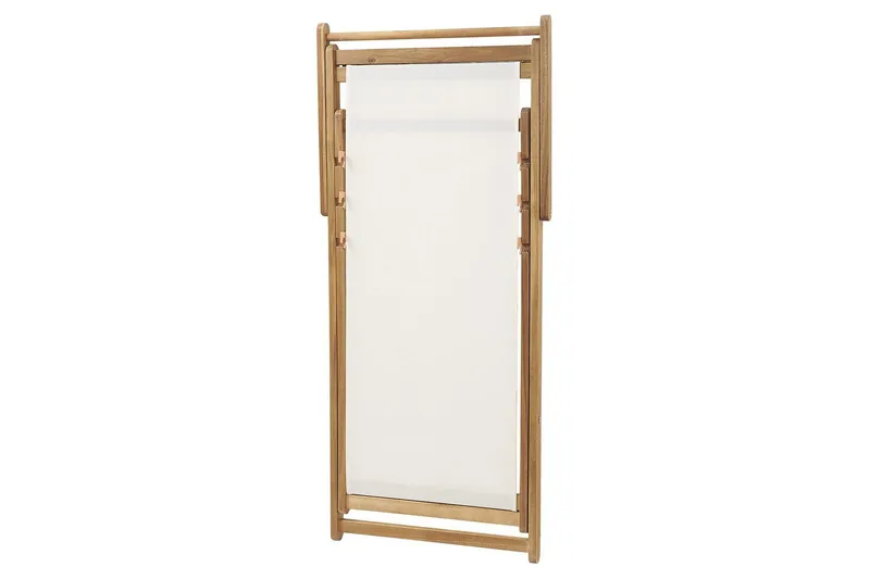 Solstol set om 2 Anzio - ljust trä/off-white djurmönster - Utemöbler & utemiljö - Utestol & trädgårdsstol - Solstol