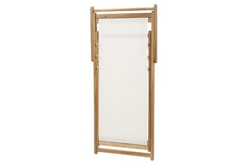 Solstol set om 2 Anzio - ljust trä/off-white vallmomönster - Utemöbler & utemiljö - Utestol & trädgårdsstol - Solstol