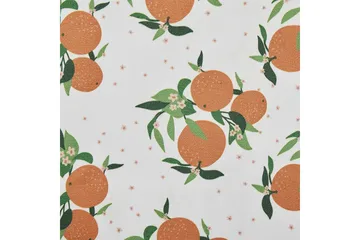 Solstol set om 2 Anzio - mörkt trä/off-white/ apelsinmönster - Utemöbler & utemiljö - Utestol & trädgårdsstol - Solstol