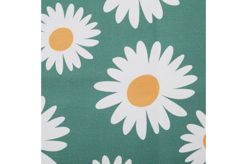 Solstol set om 2 Anzio - mörkt trä/off-white kamomillmönster - Utemöbler & utemiljö - Utestol & trädgårdsstol - Solstol