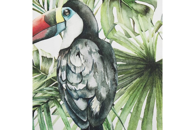 Solstol set om 2 Anzio - mörkt trä/off-white tukanmönster - Utemöbler & utemiljö - Utestol & trädgårdsstol - Solstol