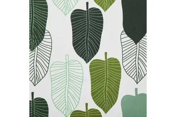 Solstol set om 2 Anzio - mörkt trä/off-white/grön lövmönster - Utemöbler & utemiljö - Utestol & trädgårdsstol - Solstol