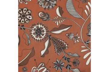 Solstol set om 2 Anzio - mörkt trä/off-white/röd blommigt mönster - Utemöbler & utemiljö - Utestol & trädgårdsstol - Solstol