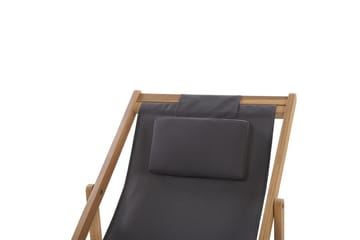 Solstol set om 2 Avellino - Grå, ljust trä, flerfärgad - Utemöbler & utemiljö - Utestol & trädgårdsstol - Solstol