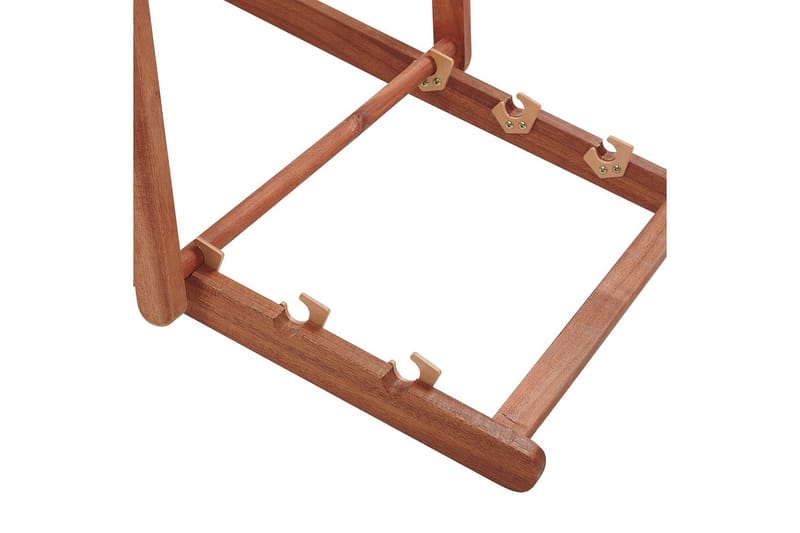 Solstol set om 2 Avellino - Vit, mörkt trä, flerfärgad - Utemöbler & utemiljö - Utestol & trädgårdsstol - Solstol