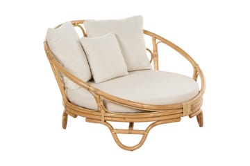 Solstol set om 2 Rossano - Naturligt, beige - Utemöbler & utemiljö - Utestol & trädgårdsstol - Utefåtölj & loungefåtölj