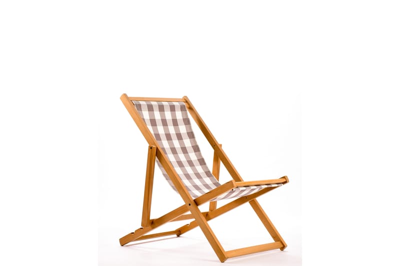 Solstol Thompson 90x70 cm Natur - Grå/Vit - Solstol