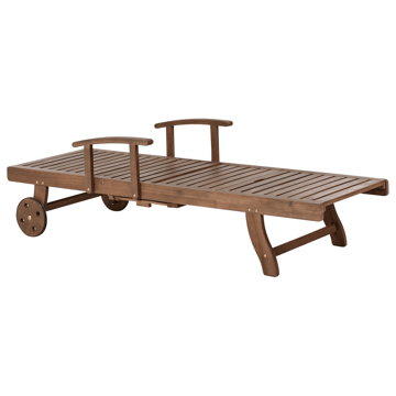 Solstol utomhus Amantea Akaciaträ - Brun - Utemöbler & utemiljö - Utestol & trädgårdsstol - Solsäng & solvagn