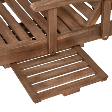 Solstol utomhus Amantea Akaciaträ - Brun - Utemöbler & utemiljö - Utestol & trädgårdsstol - Solsäng & solvagn