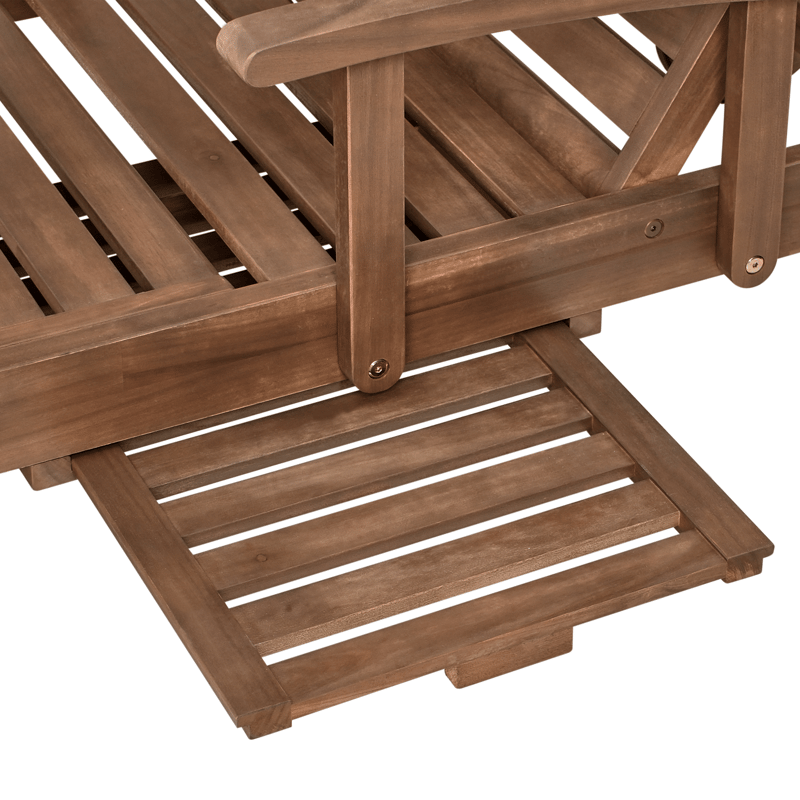 Solstol utomhus Amantea Akaciaträ - Brun - Utemöbler & utemiljö - Utestol & trädgårdsstol - Solsäng & solvagn