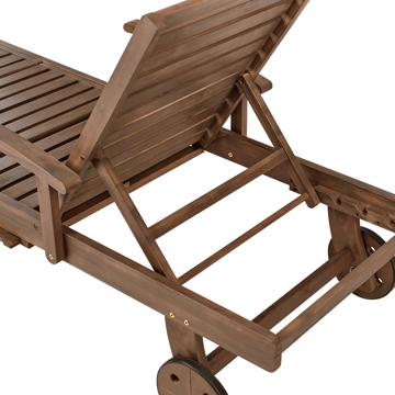 Solstol utomhus Amantea Akaciaträ - Brun - Utemöbler & utemiljö - Utestol & trädgårdsstol - Solsäng & solvagn
