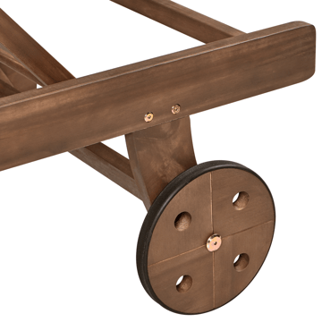 Solstol utomhus Amantea Akaciaträ - Brun - Utemöbler & utemiljö - Utestol & trädgårdsstol - Solsäng & solvagn