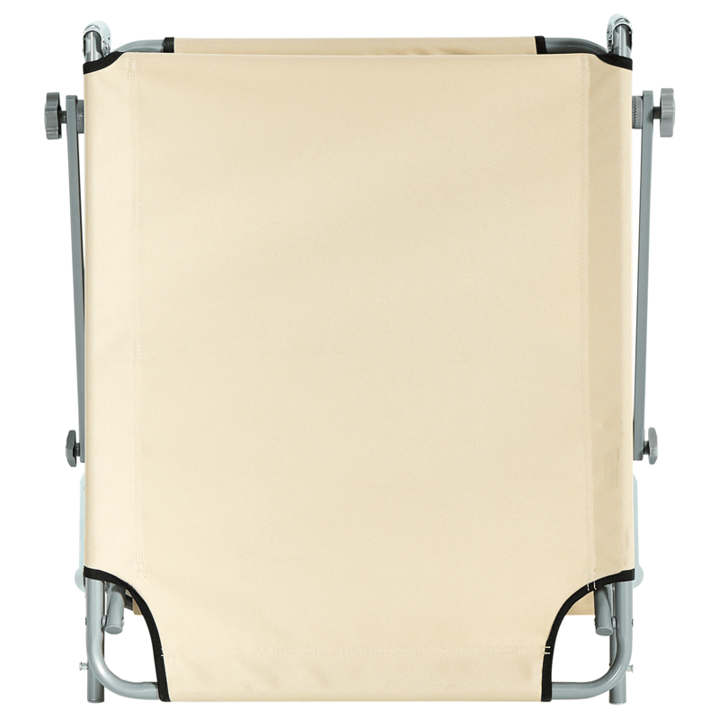 Solstol utomhus Foligno Stål - Beige/Silver - Utemöbler & utemiljö - Utestol & trädgårdsstol - Solsäng & solvagn