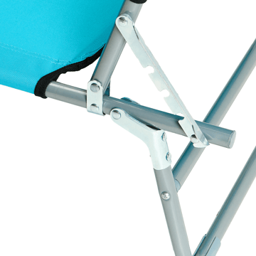 Solstol utomhus Foligno Stål - Blå/Silver - Utemöbler & utemiljö - Utestol & trädgårdsstol - Solsäng & solvagn