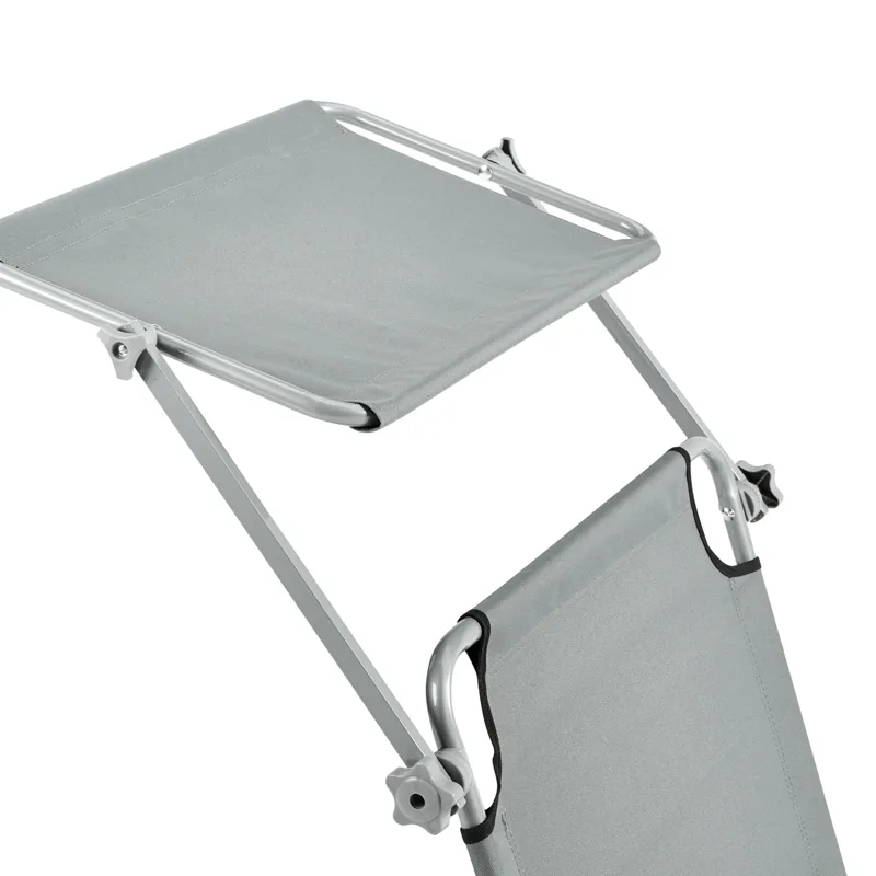 Solstol utomhus Foligno Stål - Grå/Silver - Utemöbler & utemiljö - Utestol & trädgårdsstol - Solsäng & solvagn