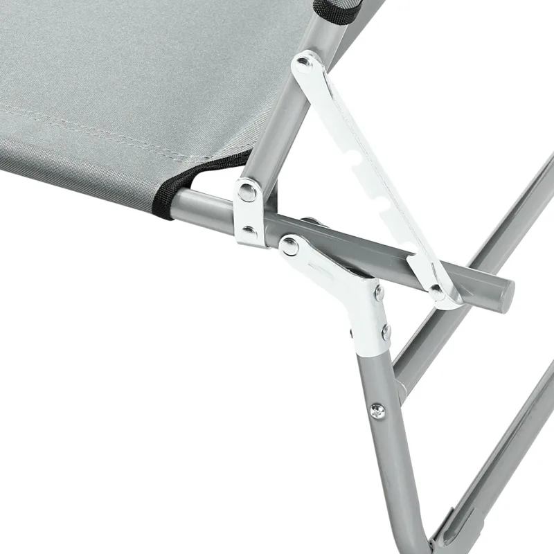 Solstol utomhus Foligno Stål - Grå/Silver - Utemöbler & utemiljö - Utestol & trädgårdsstol - Solsäng & solvagn