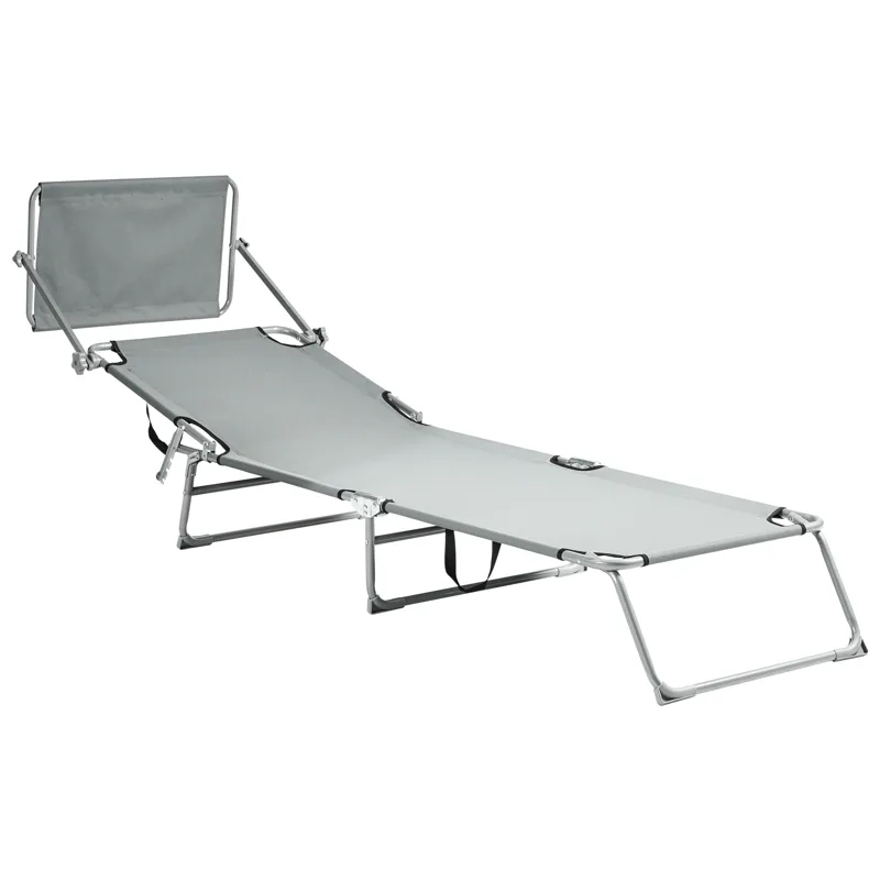 Solstol utomhus Foligno Stål - Grå/Silver - Utemöbler & utemiljö - Utestol & trädgårdsstol - Solsäng & solvagn