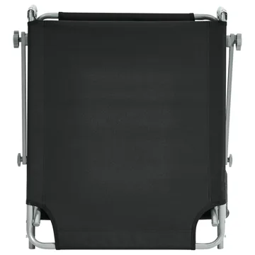 Solstol utomhus Foligno Stål - Svart/Silver - Utemöbler & utemiljö - Utestol & trädgårdsstol - Solsäng & solvagn