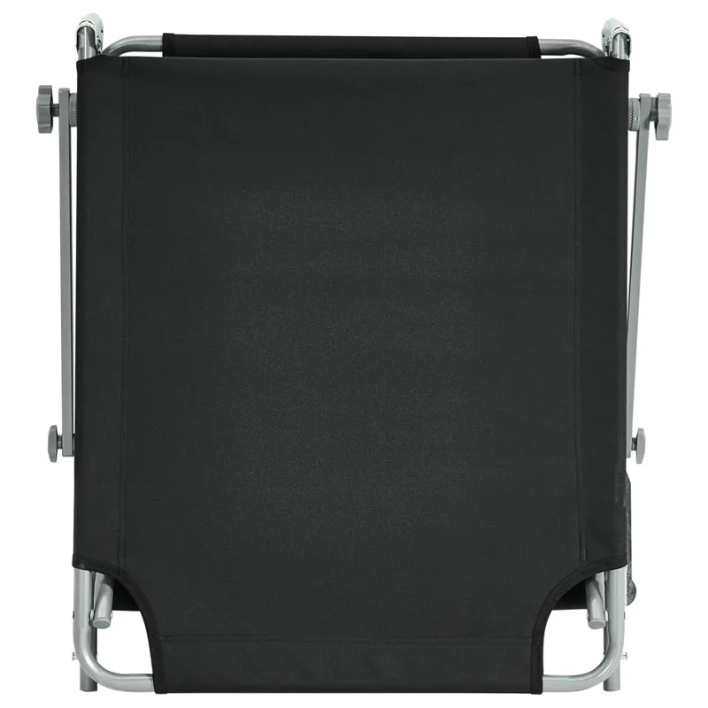 Solstol utomhus Foligno Stål - Svart/Silver - Utemöbler & utemiljö - Utestol & trädgårdsstol - Solsäng & solvagn