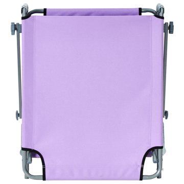 Solstol utomhus Foligno Stål - Violett/Silver - Utemöbler & utemiljö - Utestol & trädgårdsstol - Solsäng & solvagn