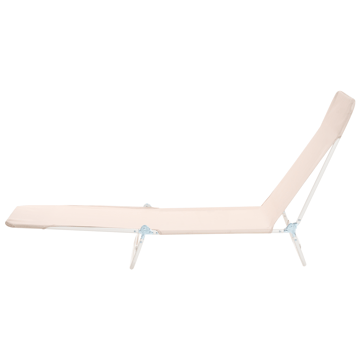 Solstol utomhus Kastoria - Beige/Vit - Utemöbler & utemiljö - Utestol & trädgårdsstol - Solsäng & solvagn