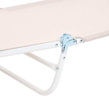 Solstol utomhus Kastoria - Beige/Vit - Utemöbler & utemiljö - Utestol & trädgårdsstol - Solsäng & solvagn