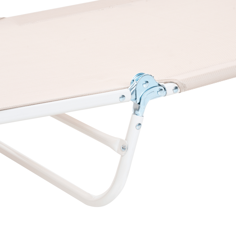 Solstol utomhus Kastoria - Beige/Vit - Utemöbler & utemiljö - Utestol & trädgårdsstol - Solsäng & solvagn