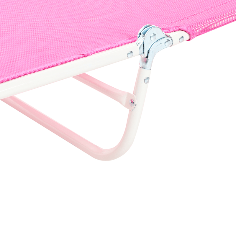 Solstol utomhus Kastoria Stål - Rosa/Vit - Utemöbler & utemiljö - Utestol & trädgårdsstol - Solsäng & solvagn