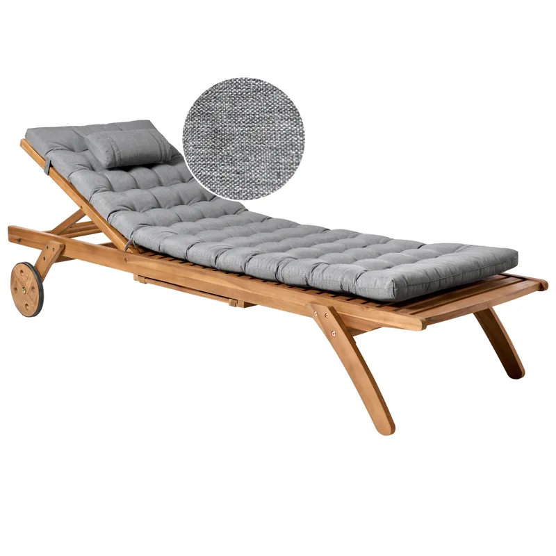 Solstol utomhus med Dyna Cesana Premium Akaciaträ, Brun/Grå