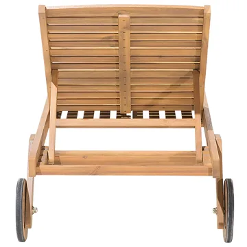 Solstol utomhus med Dyna Cesana Premium Akaciaträ - Brun/Grön - Utemöbler & utemiljö - Utestol & trädgårdsstol - Solsäng & solvagn