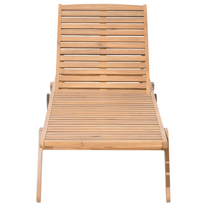 Solstol utomhus med Dyna Cesana Premium Akaciaträ - Brun/Beige - Utemöbler & utemiljö - Utestol & trädgårdsstol - Solsäng & solvagn