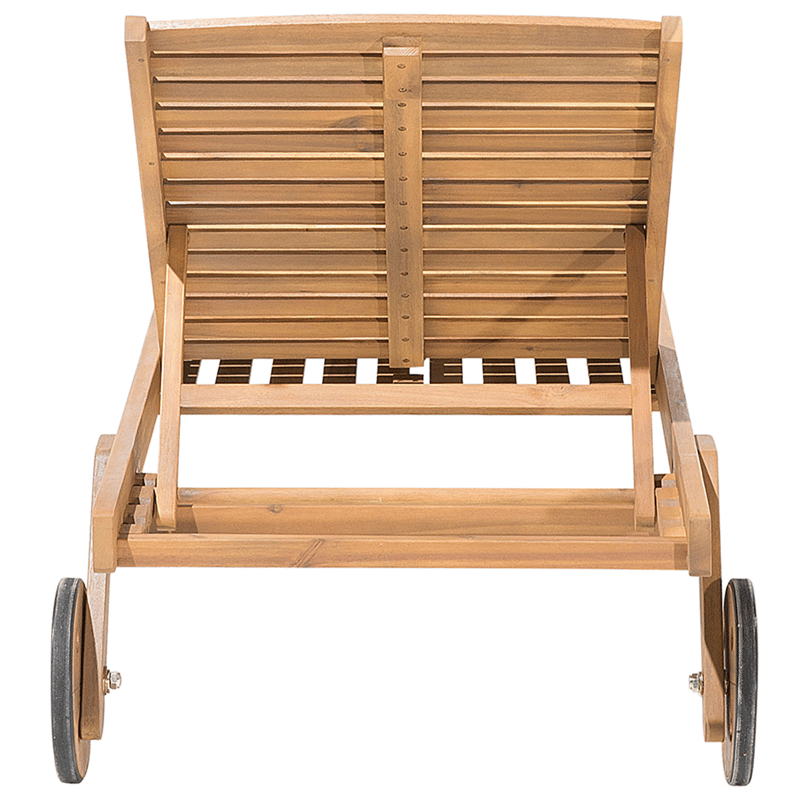 Solstol utomhus med Dyna Cesana Premium Akaciaträ - Brun/Beige - Utemöbler & utemiljö - Utestol & trädgårdsstol - Solsäng & solvagn